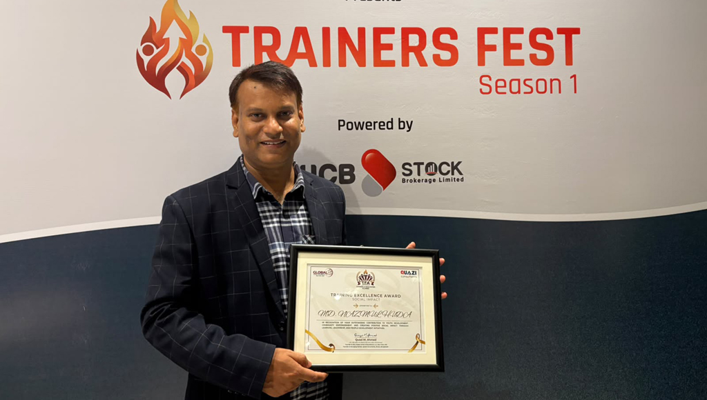 Nazmul Huda receives TFA Excellence Award